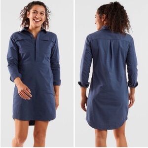Title Nine Navy Shirt Dress